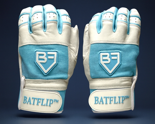 Baby Blue Batting Gloves