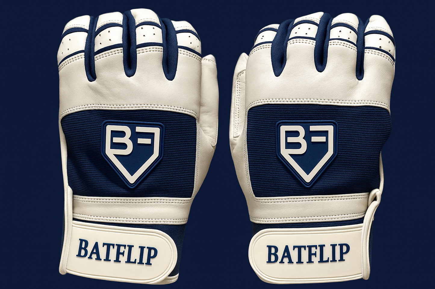 Navy Blue Batting Gloves