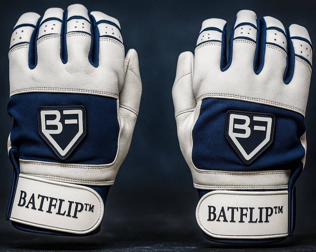 Navy Blue Batting Gloves